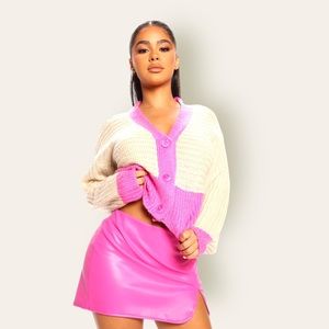 💖 Fashion Nova/ At First Sight Cardigan -Pink/combo 💖